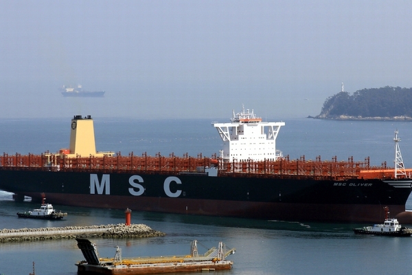 Kontenerowiec MSC Oliver już po próbach morskich